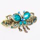 thumbnail image 2 of Herramientas de belleza para pinzas para el cabello estilo mariposa retro para mujer (azul), 2 of 4