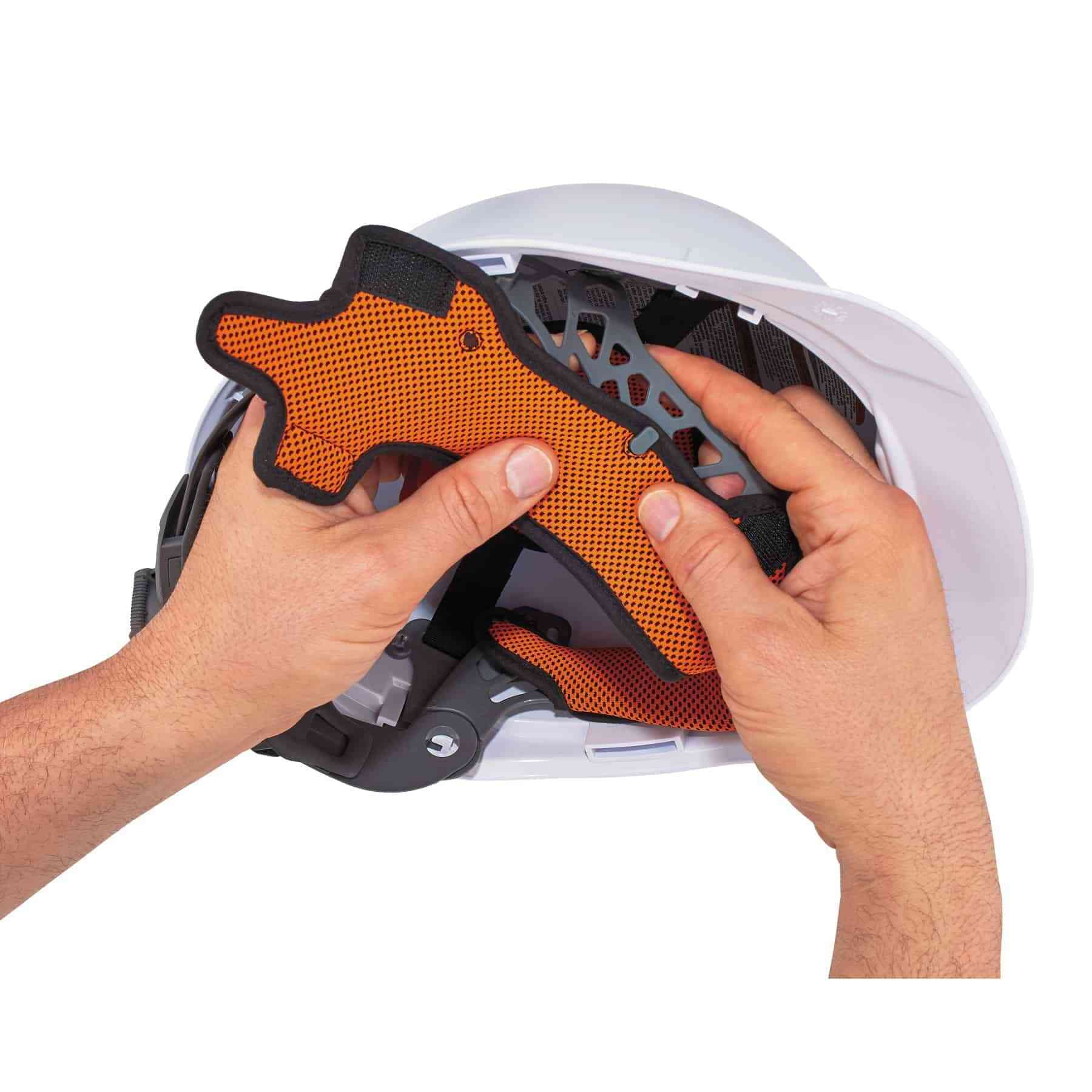 Ergodyne Skullerz® 8984 Hard Hat Sweatband Replacement (3-Pack), Orange
