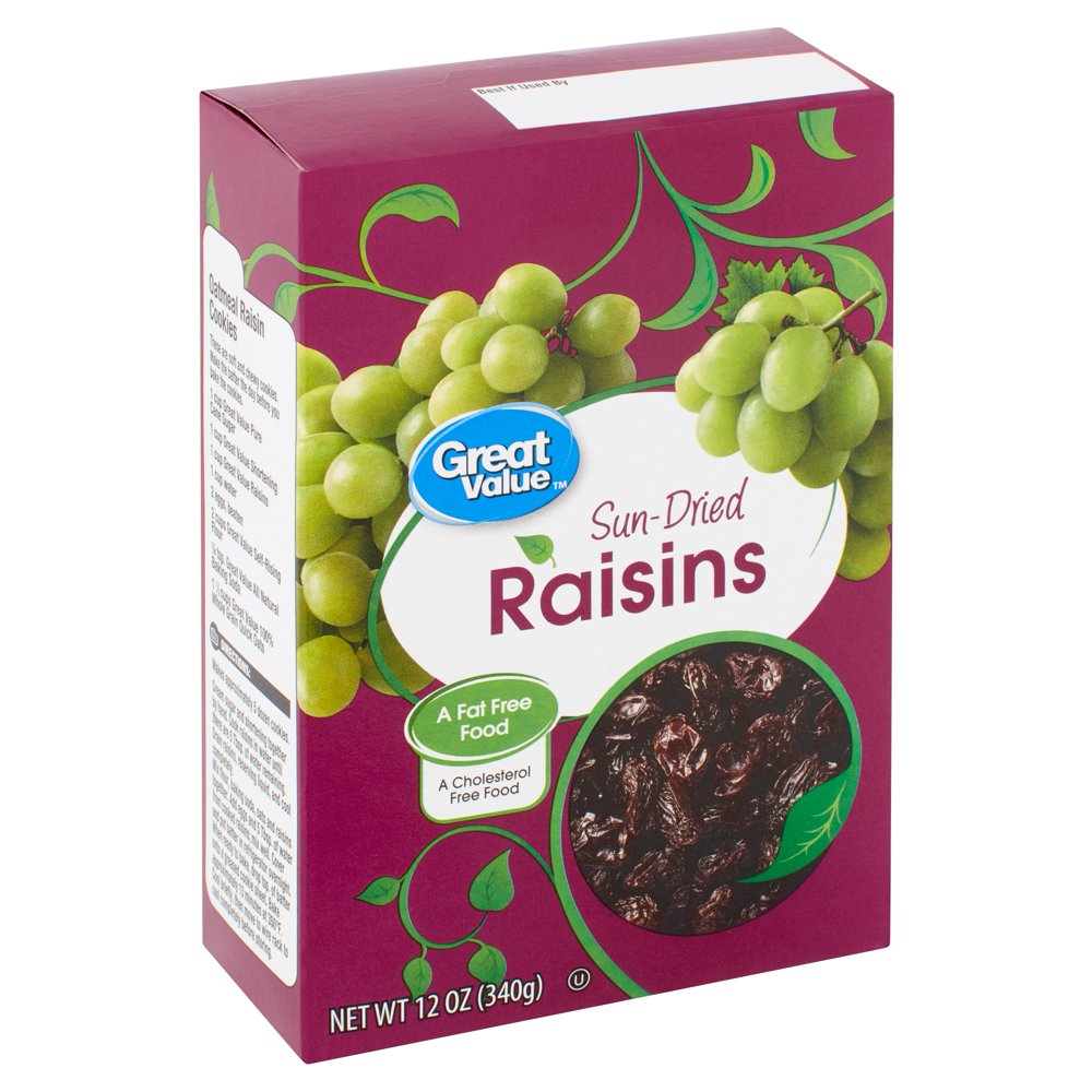 Great Value SunDried Raisins, 12 oz