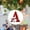A, variant on EDHITNR 26 Letter Christmas Snowman Pendant, Acrylic Car Pendant Saint, Festive Decorative for Vehicle Home Office Gifts