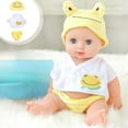 thumbnail image 3 of 30cm Reborn Doll Clothes Set, Rabbit Frog Costume for 12-inch Dolls, Dress Up Outfit for 3+ Years, 3 of 5