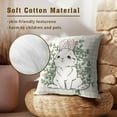 thumbnail image 5 of Happy Easter Buffalo Plaid Rabbit Pillow Covers 20x20 Inch Eucalyptus Leaves Spring Decorative Throw Pillow Covers Set of 2 Farmhouse Pillowcases Cotton Cushion Covers for Couch Bed Sofa Chair Decor, 5 of 6