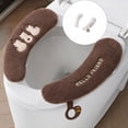 thumbnail image 4 of TIELUTT Thickened Seat Cover Universals Fit Proof Backing Seat Bathroom Floor Rug Set Memory Foam Bath Mat Large Memory Foam Area Rug Washable Elongated Toilet Seat Cover and Rug Set Foam Rugs for Fl, 4 of 4