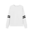 thumbnail image 6 of CYRBOKO Girls Fall Sweatshirts, Long Sleeve Loose Fit Crew neck Casual Pullover Tops White Size 5-6 T, 6 of 6