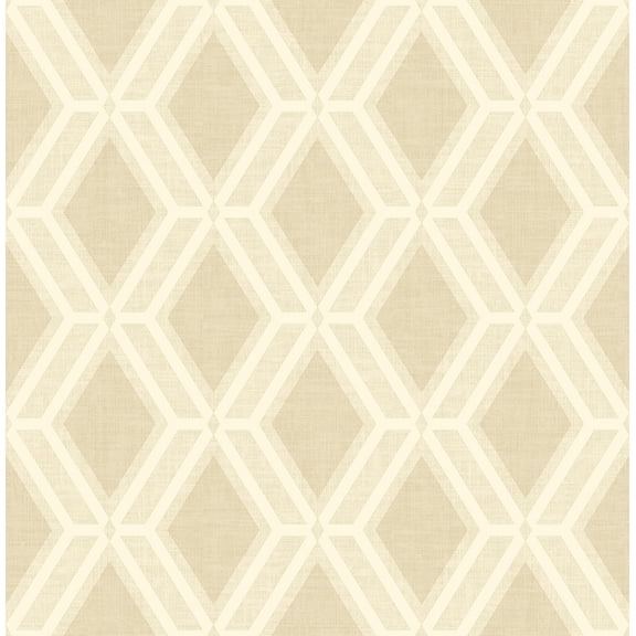 Advantage Mersenne Beige Geometric Wallpaper