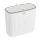 thumbnail image 4 of Cubo de basura para baño con tapa, contenedor de basura de diseño simple, cubo de basura delgado para Blanco, 4 of 9