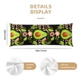 thumbnail image 3 of Easygdp Avocado Keep Calm Long Body Pillowcase - Super Soft Microfiber Body Pillow Case - Envelope Closure, Cool, Anti-Fading- 20x54 in, 3 of 8