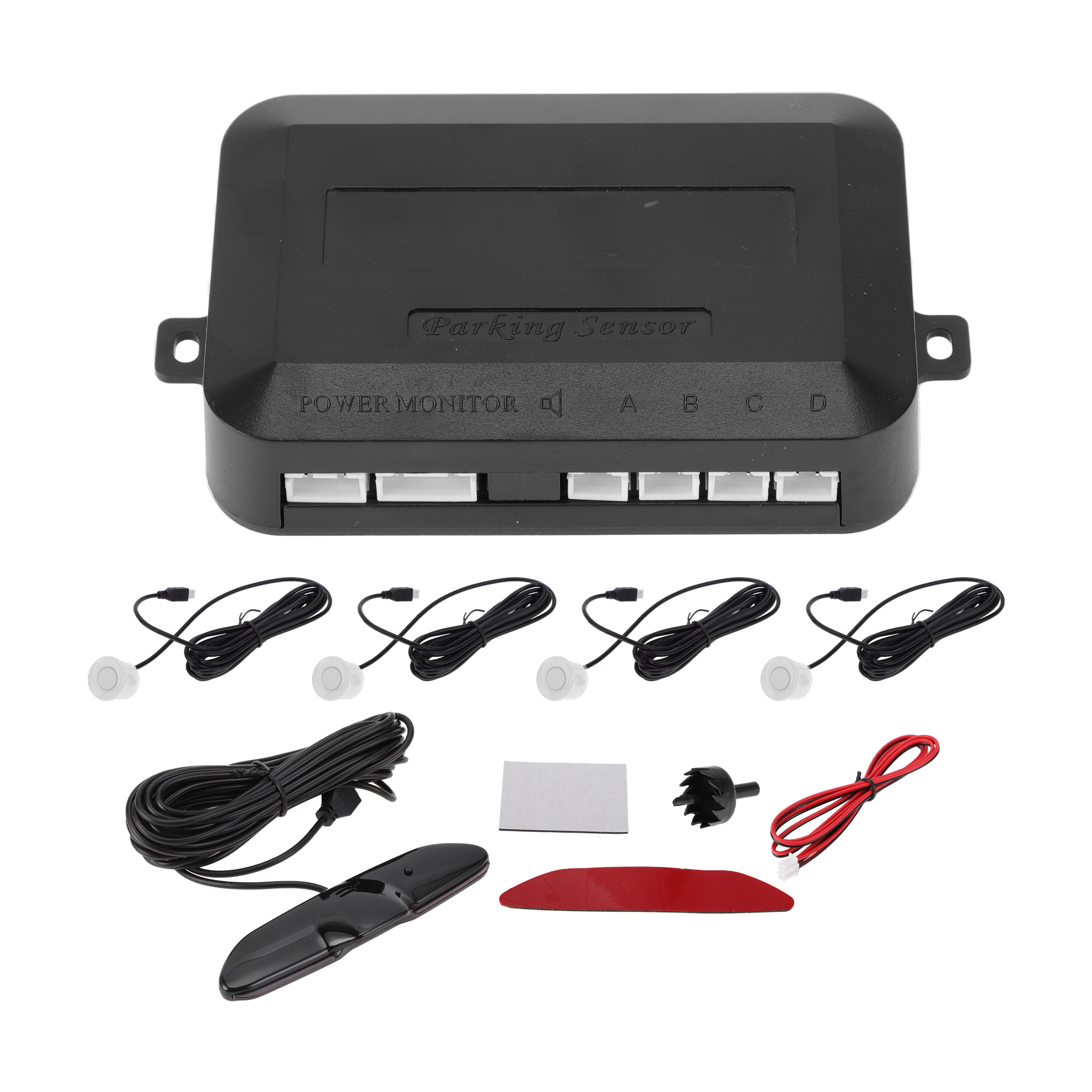Sistema Radar Reverso Hihaha - 4 Sensores Estacionamento Com Tela LCD