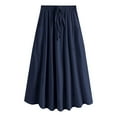 thumbnail image 3 of Sngxgn Women's Casual High Waist Pleated A-Line Mini Skirt(H,XL), 3 of 6