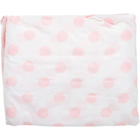 - TL Care 100% Cotton Percale Fitted Crib Sheet for Standard Crib and Toddler Mattresses, White with Pink Dot
