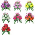 thumbnail image 3 of 2PCS new 18 head simulated rose artificial flower party, wedding decoration, home decoration, anniversary bouquet, couple gift, 3 of 16