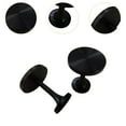 thumbnail image 6 of Esquirla 2 Pieces Curtain Holdbacks Decorative Curtain Holders Wall Mounted, Drapery Tieback Hooks Metal Drape Holder for Office Hotel Black, 6 of 8