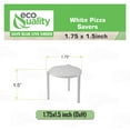 thumbnail image 3 of EcoQuality Pizza Saver Stand - White Plastic Tabletop Pizza Tripod Stack, Disposable White Pizza Saver for Pizza Box, Catering Box, Takeout, Restaurant (200), 3 of 7