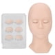 thumbnail image 1 of Cabeza de Maniquí de extensión de pestañas, párpados extraíbles, alta simulación de silicona, cabeza de práctica de entrenamiento, color rosa, 1 of 14