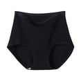 thumbnail image 2 of Fesfesfes Silk Underwear For Womens Fashion Briefs Comfortable Cotton High Waist Underwear Women Panties, 2 of 3