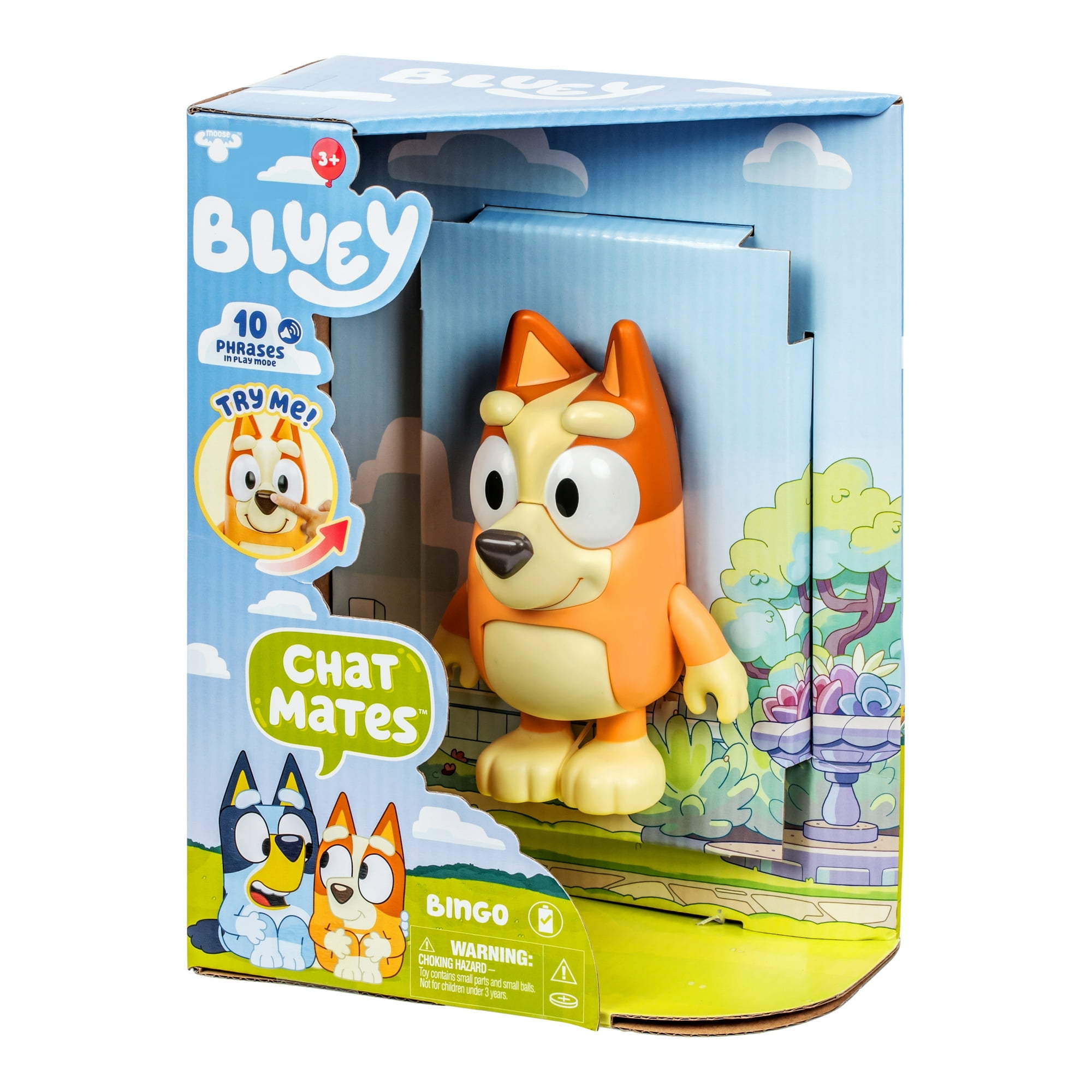 Bluey Chat Mates 2 Pack – Bluey & Bingo Talking Figures, 5.5", 10 Phrases Each