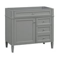 thumbnail image 4 of FFZ 36'' Bathroom Vanity without Top Sink, Modern Bathroom Storage Cabinet with 2 Drawers and a Tip-out Drawer, Solid Wood Frame (NOT INCLUDE BASIN SINK), 4 of 6