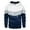 White, variant on Men's Casual Streetwear Hoodie Autumn Winter Loose Fit Patchwork Color Pullover Sweatshirt for Sports and Outdoor Activities