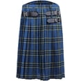 thumbnail image 1 of Homme Jupe Écossais à Carreaux Costume Gothique Punk Jupe Plissée Écossais Kilts Déguisement d'Écossais Vintage Waist Réglable Montagnes Robe Traditionnel pour Club Cosplay,taille L, 1 of 5