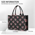 thumbnail image 3 of Large Capacity Tote Bag,Pioneer Flower Floral Print Pattern Handbag Fashion Luxury Tote Bag,15.7"x13"x 5.1" Inches,Laptop Compatible, 3 of 6