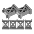 thumbnail image 5 of KAKOWELY 6pcs Train Bridge Pier High Level Blocks Track Riser Stabilizers Train Bridge Supports2.95"X1.97"X1.18", 5 of 5