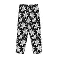 thumbnail image 5 of Naloa Lilies Flowers Print Women’s Ultra-Soft Comfy Pajama Lounge Pants with Pockets & Drawstring, 5 of 8