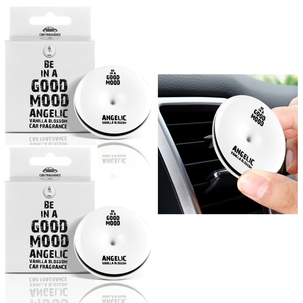 2 Pack Vanilla Car Air Vent Freshener Scent Auto AC Eliminator Strong