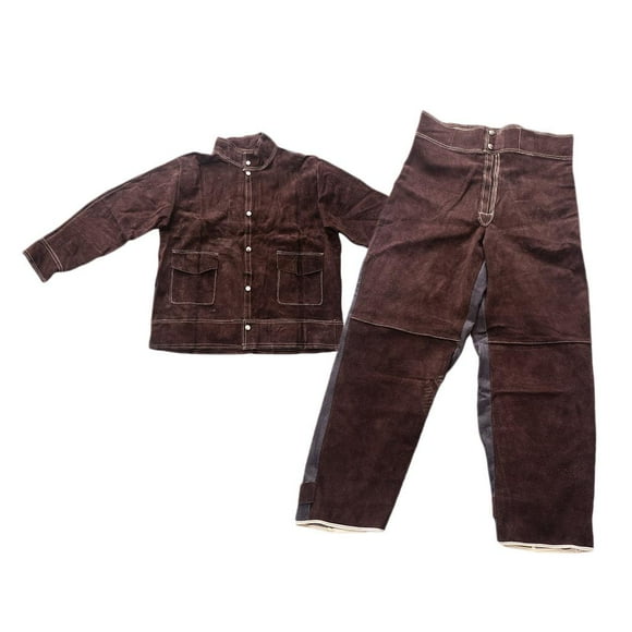 HILABEE Welding Coat Jacket Trousers Overalls Pants Welding Suits Work Clothing New
