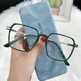 thumbnail image 4 of Women Square Photochromic Gray Oversized Dark Green Reading Glasses 1.75 Men Anti-Blue Light Ultra-Light Readers 1.75 Strength (Photochromic Gray), 4 of 8
