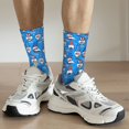 thumbnail image 4 of Uemuo Gnomes in USA Pattern Women's Crew Socks, Soft Durable Breathable Moisture-Wicking with Odor Control Cotton socks, 4 of 9