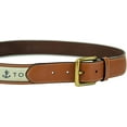 thumbnail image 4 of Tommy Hilfiger Men's Ribbon Inlay Belt Khaki 11TL02X032, 4 of 5