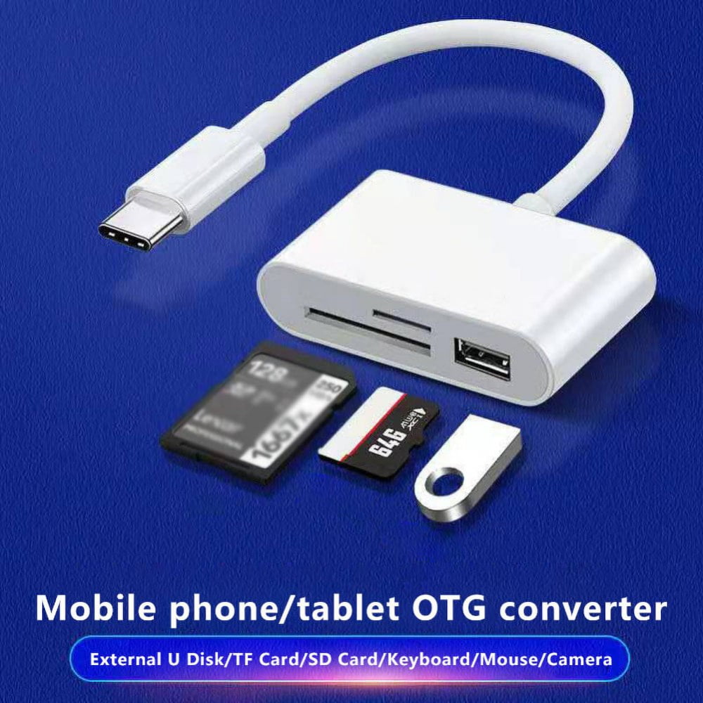 SD Card Reader Type C Card Reader Flash Memory Card Reader USB C SD