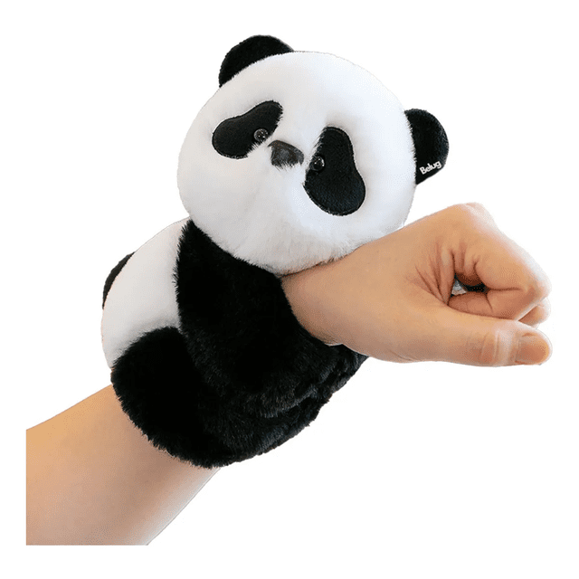 1pcz Pulsera Panda Peluche Belug, Negro Blanco