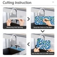 thumbnail image 5 of Yayeee Faucet Mat for Kitchen Sink 30" Diatomite Long Splash Guard Pad, Blue Dots, 5 of 7