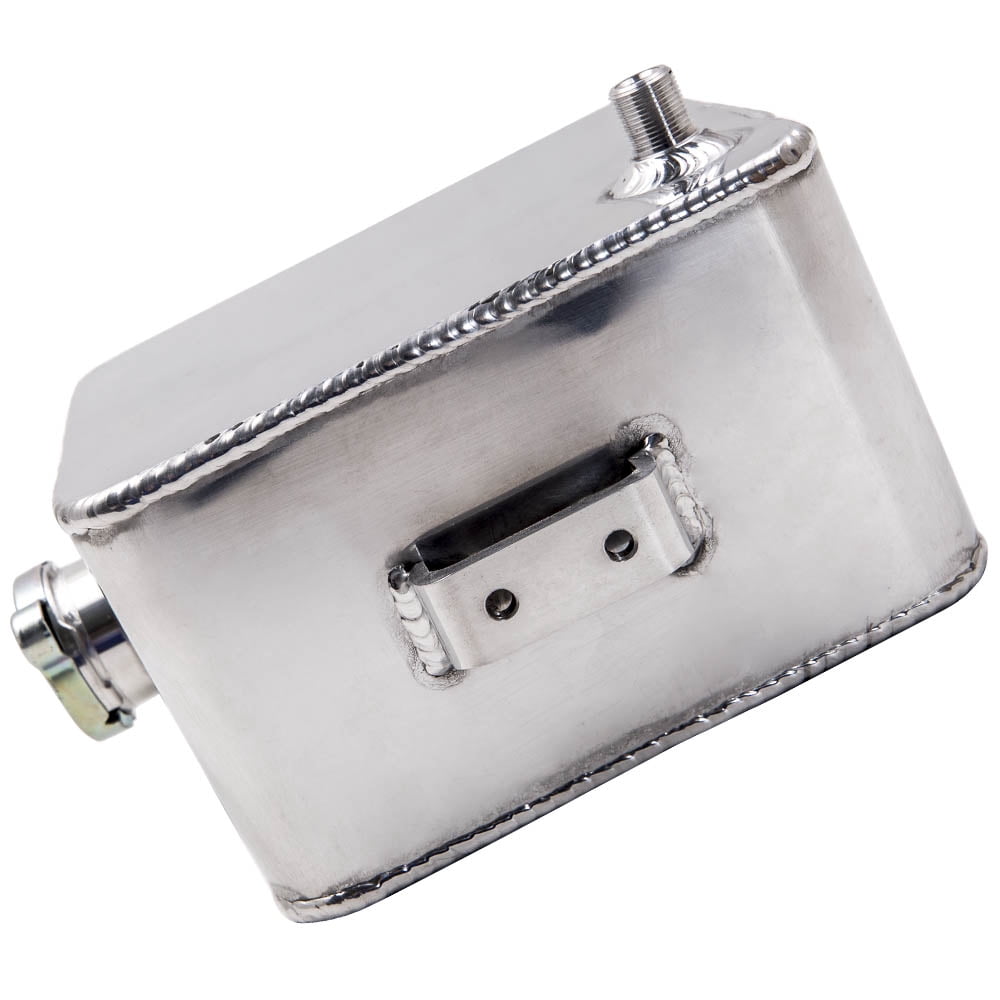 Maxpeedingrods 2.5L Universal Aluminum Coolant Expansion Overflow Water Tank w/ Cap Universal