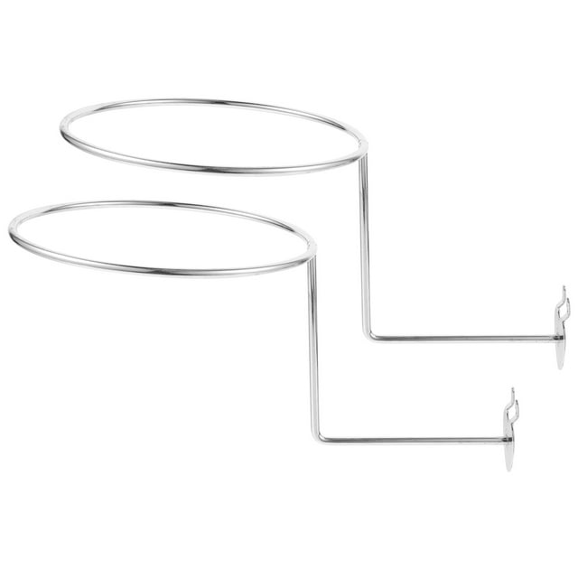 2pcs Metal Hat Display Racks Hat Holder Basketball Football Holder Rack for Shop