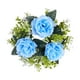 thumbnail image 1 of Anillo de Vela Strade Fareast Limited Portavelas Corona Artificial Azul, 1 of 8
