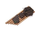 thumbnail image 2 of Nature’s Melody Premiere Grande Tunes Wind Chimes – Outdoor Windchime with 6 Tubes Tuned to E Pentatonic Scale, Rustproof Aluminum, Beech Wood & S Hook Hanger for Sympathy, Memorial Gift or Zen Garden, 2 of 3