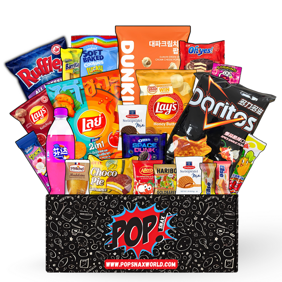 The Main Character Mystery Snack Box (20 Snacks   1 Drink!) | International Snack Box | Snack Box From Around The World | Global Mystery Snack Box