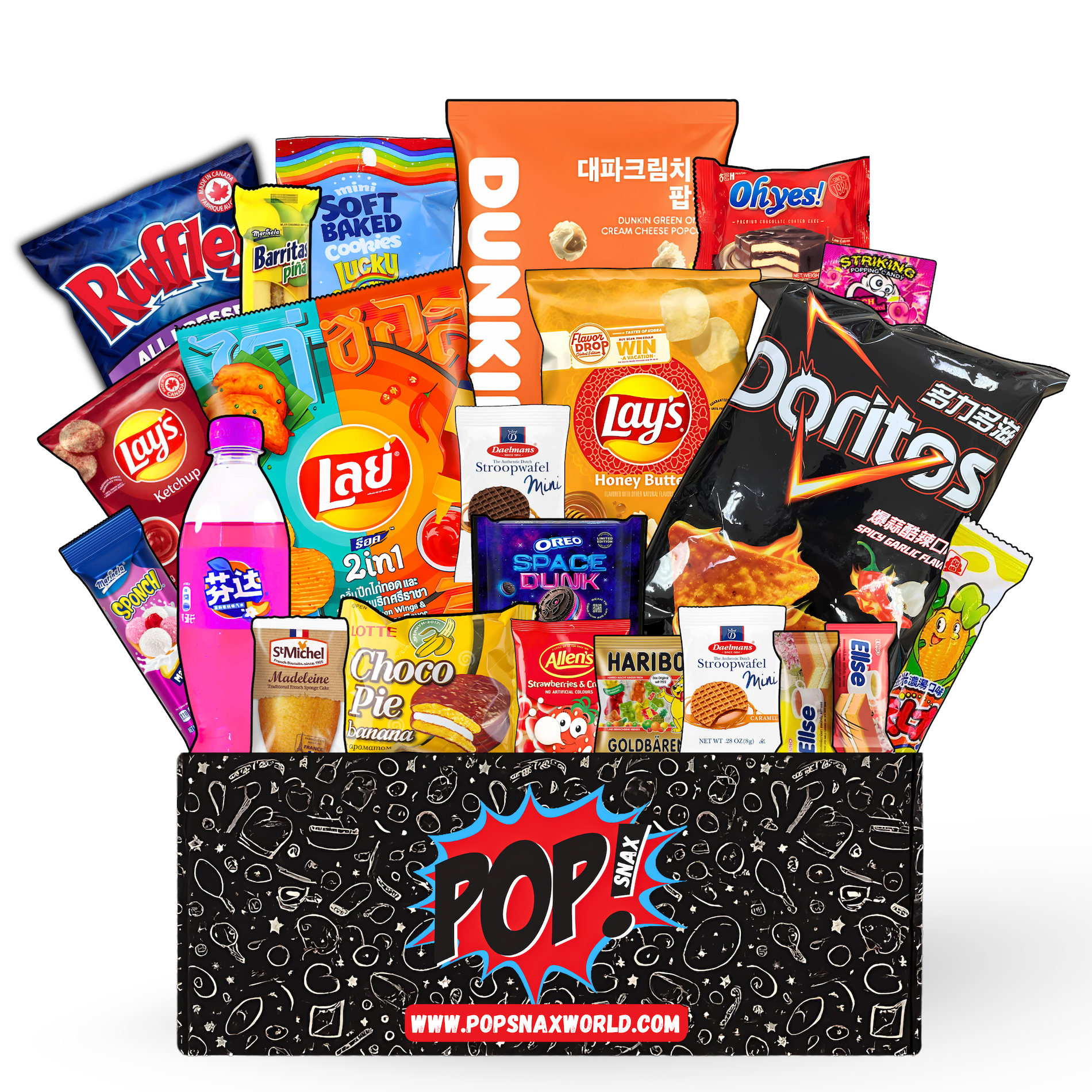 The Main Character Mystery Snack Box (20 Snacks + 1 Drink!) | International Snack Box | Snack Box From Around The World | Global Mystery Snack Box