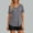 #0150-Gray, variant on Women's Sun Protection Workout Tops Short Sleeve Athletic Shirts Quick Dry V-Neck T-Shirt Moisture Wicking Gym Tee
