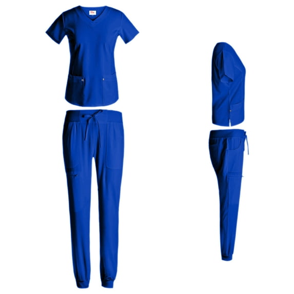 Ladies Stretch Jogger Scrub Set