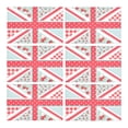 thumbnail image 2 of MKHERT Funny Union Jack British Flag in Shabby Chic Floral Style Placemats Table Mats for Dining Room Kitchen Table Decoration 12x18 inch,Set of 6, 2 of 4