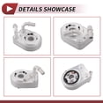 thumbnail image 6 of Unique Bargains Engine Oil Cooler for Fiat Multipla 1.9 JTD 2002-2010 Transmission Oil Cooler Trans Cooler O-ring Seals No.55186217 Aluminum Alloy Silver Tone 1 Set, 6 of 6