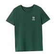 thumbnail image 4 of Camiseta de mujer con cuello redondo y ajuste regular, recuerdo de verano, para viajar y caminar SG, 4 of 7