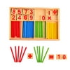 Wooden  Counting Sticks Mathematical Intelligence Blocks Number Cards & Counting Rod  Educational Toys Set