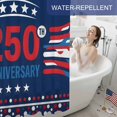 thumbnail image 6 of Shower Curtain, 36" x 72", USA 250th Anniversary Polka Dots Star Independence Day Navy BlueWaterproof Bathroom Curtain Washable Shower Curtain Set with 12 Hooks, 6 of 9