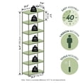 thumbnail image 3 of Furinno SIMPLISTIC 7-Tier Metal Frame Bookcases 11.8 x 23.6 x 74.9 Amber Pine, 3 of 5