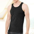 thumbnail image 2 of New Summer Arrivals YLSDY Mens Slimming Body Shaper Compression Tank Top Vest Shirt Abs Shapewear Sleeveless Crew Neck Muscle Shirts Black XL, 2 of 3