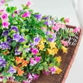 thumbnail image 6 of KIRIFLY Artificial Flowers Plastic Multicolor UV Resistant 6 Bundles Bouquet, 6 of 7
